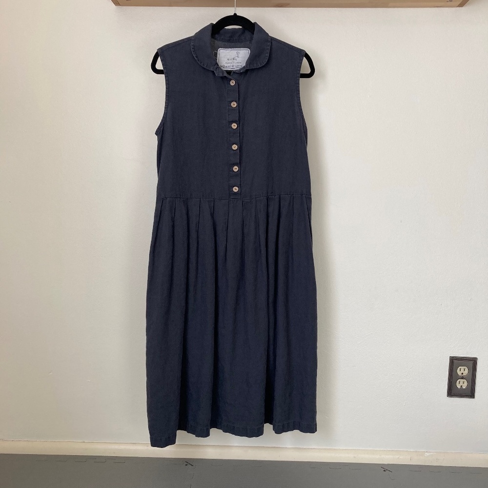 NPL NotPerfectLinen Custom maxi Smock Dress